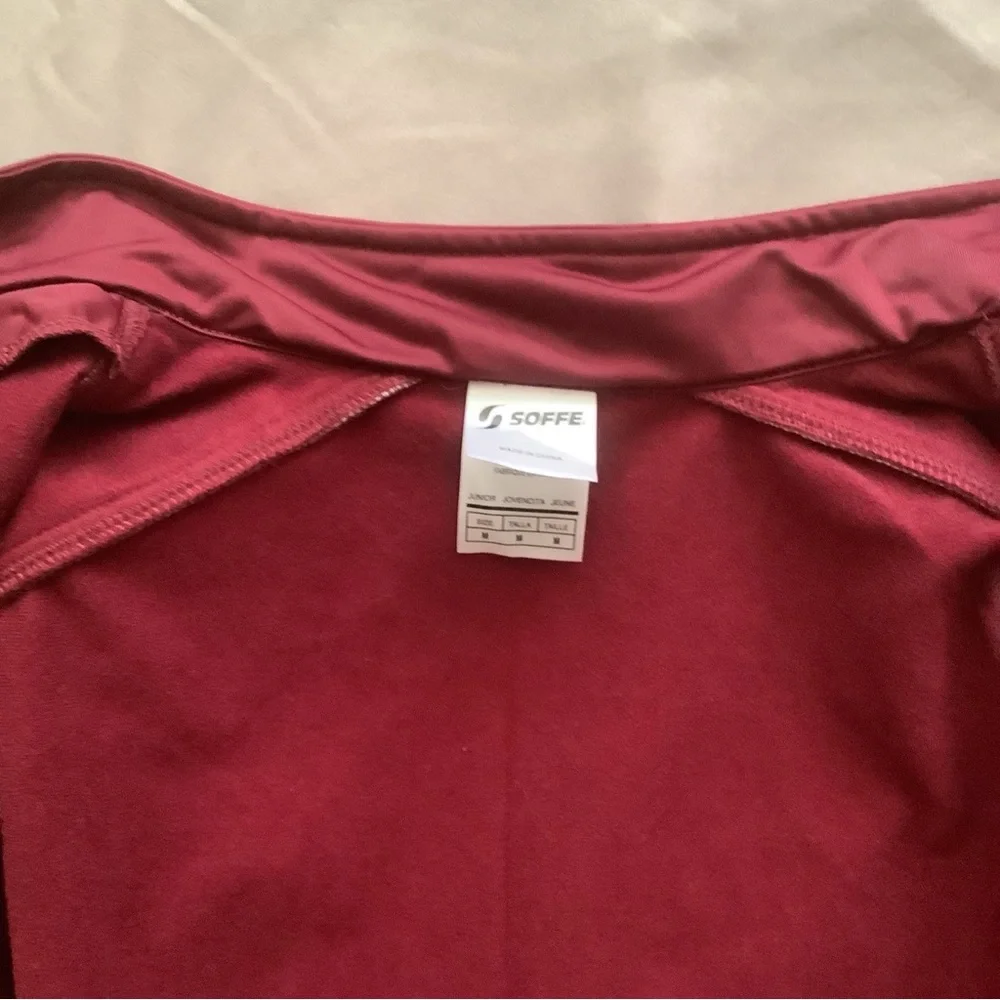 Soffe Junior Medium Burgundy Track‎ Jacket